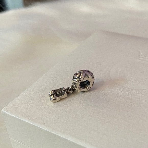 Pandora Ballet Slippers Bracelet Charm - Picture 2 of 5